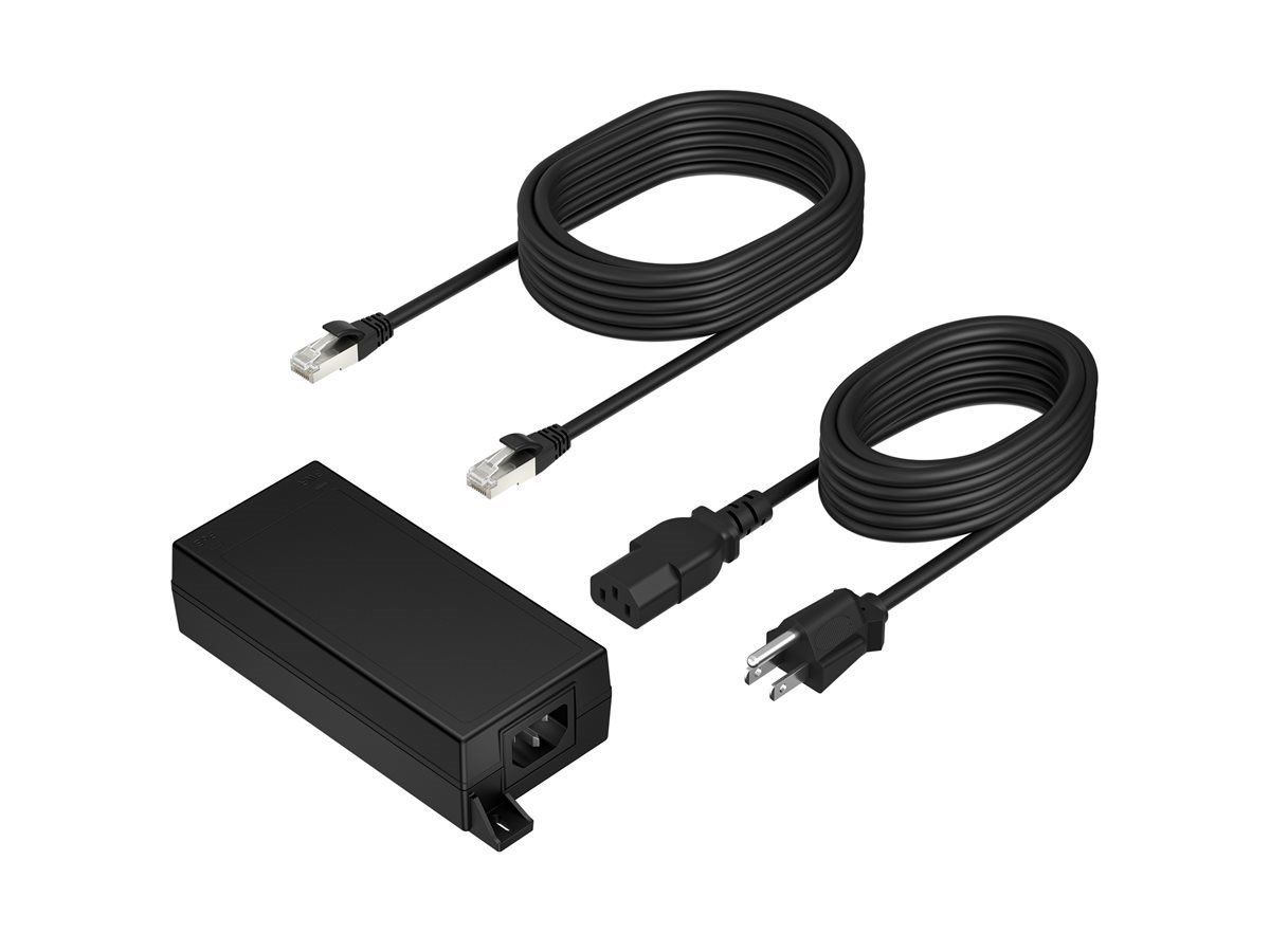 HP Poly PoE++ 65W 2.5G Adapter with 3.66m CAT6A Cable and Power Cord EMEA INTL English Loc Euro plug
