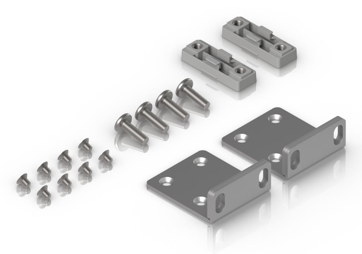Replacement rack ears for , UniFi 1U or 2U rack-mount