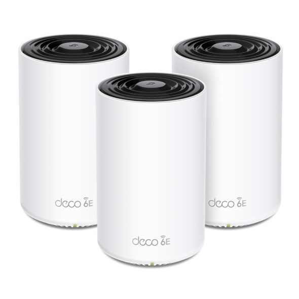 Tp-Link Deco Axe5400 Wi-Fi 6E Tri-Band Mesh System, GbE(3), 3-Pack, 3YR
