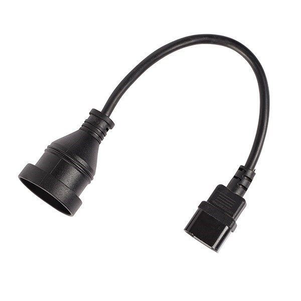 4Cabling 30CM Iec C14 Mains Socket Power Cable | Black