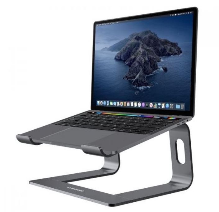 Mbeat® Stage S1 Elevated Laptop Stand Up To 16' Laptop (Space Grey) Material: Aluminium Alloy Product Weight: 0.9 KG