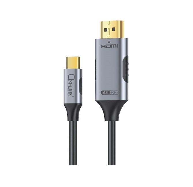 8Ware Oxhorn Usb C To Hdmi 2.0 3M Cable 4K@60Hz Aluminum Plugs Black Support HDCP 1.4 HDCP 2.2 Thunderbolt 3/4 LPCM Compatible Windows/Mac/Chromebooks