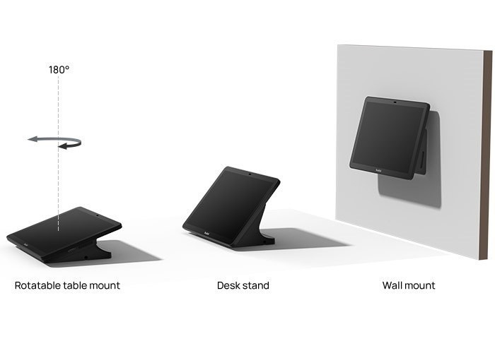 Yealink CTP25 Mount Kits Mounting Option For CTP25, Desk Stand (Low/High): Place On The Table Wall Mount: Mount On A Wall And Table Lock Kit