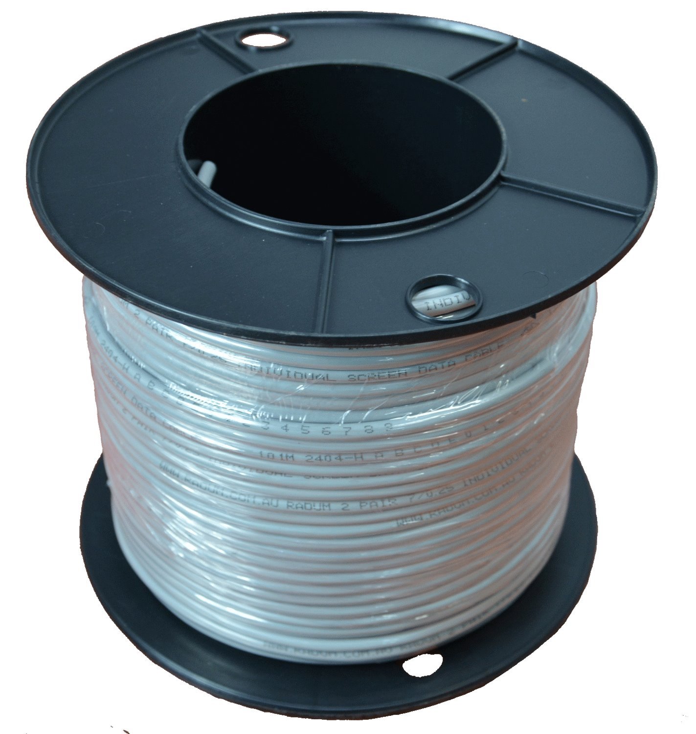 Radum 2 Pair 7/0.25 Individually Screened Data Cable | 100M Grey