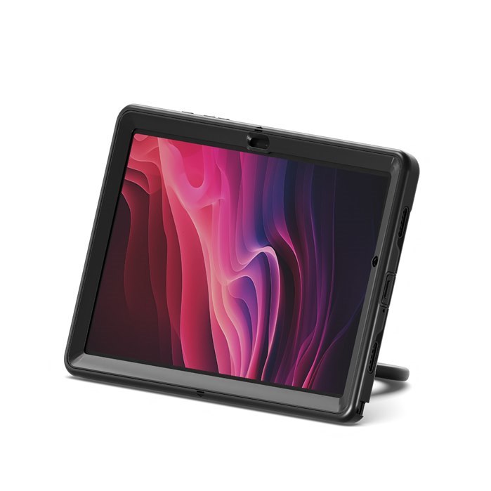 Cygnett GripStand Samsung Galaxy Tab A9+ (11') Case - Black(CY5200CPGRP), Built-In Screen Protector, 360° Rotating Stand, 2 Years Warranty