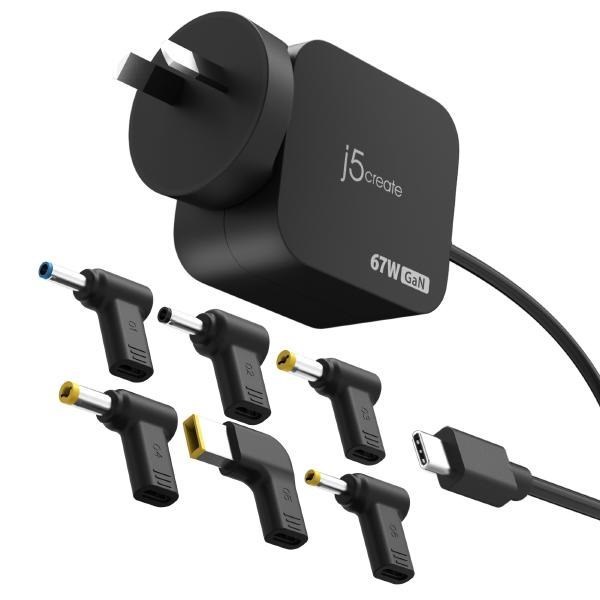 J5create Usb-C Mini Charger W 6Types DC Connect