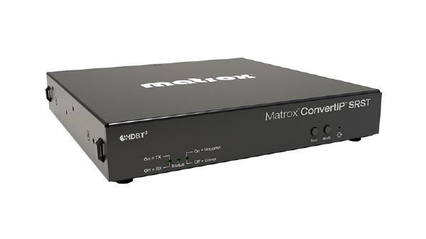 Matrox ConvertIP SRST Smpte 2110 And Ipmx To HDBaseT Encoder/Decoder. 3 YR WTY