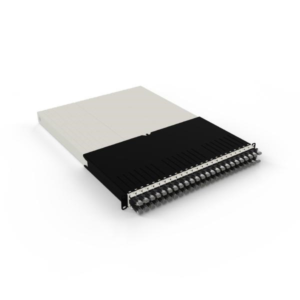 Patchbox.One 30Ru STP Black Cat6A Cable Management System, Includes 24X 30Ru Black Casettes, 3X Patchcatch Pairs &Amp; 1X Mounting Rail Pair