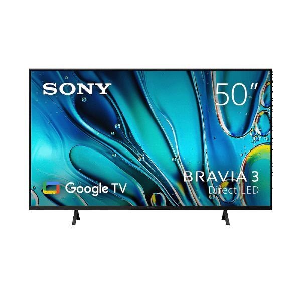 Sony Bravia 3 S30 50" Google TV, 4K Uhd, 17/7, 450 Nit, Direct Led, HDR10/HLG/Dolby Vision, 200X200 Vesa, 3 YR WTY