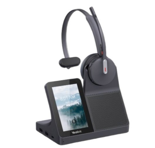 Yealink WH64 Mono Workstation, Yealink WH64 Workstation Is An Industry-Leading Dect Wireless Headset With Dual/Single-Ear Options For Seamless