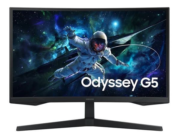 Samsung Odyssey G55C 32' QHD Curved Gaming Monitor 2560 X 144 165Hz16:9 1000R 1MS Va Amd FreeSync HDR10 DisplayPort Hdmi Tilt Vesa Headphone 3YR WTY