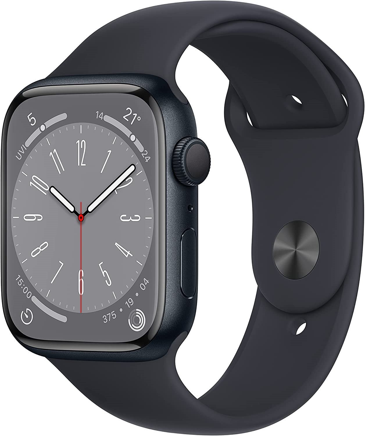 Apple Watch Series 8 [GPS 45mm] Smart Watch Midnight Aluminium