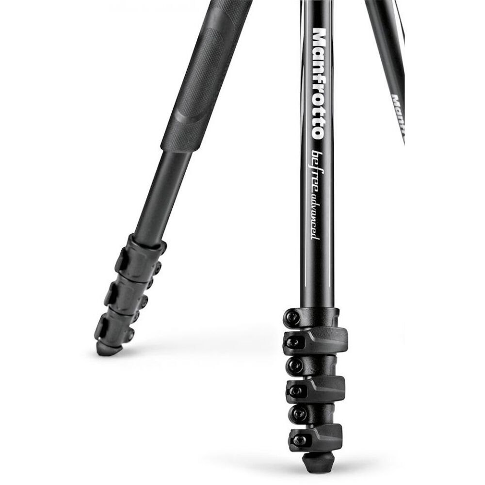 Manfrotto Befree Advanced Travel Aluminum Tripod with 494 Ball Head (Lever Locks, Black)