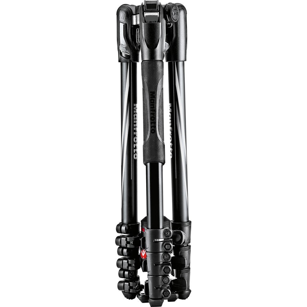 Manfrotto Befree Advanced Travel Aluminum Tripod with 494 Ball Head (Lever Locks, Black)