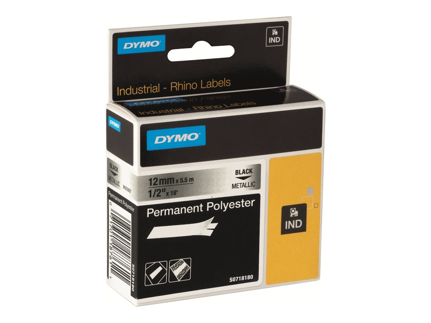 Dymo Rhino 1White Permanent Poly