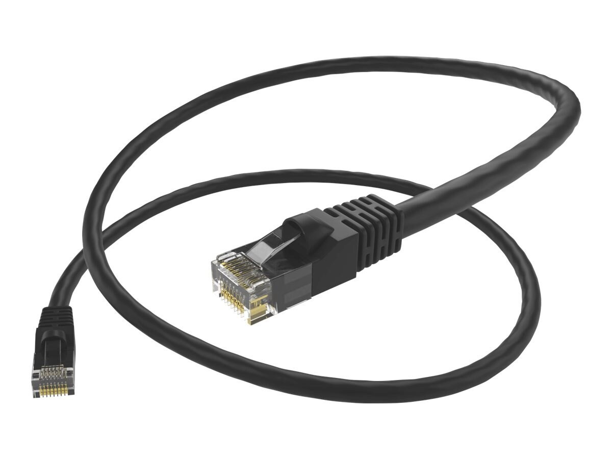 Unc Group Unc Cat5e Snagless Patch Cable, Black, 10FT