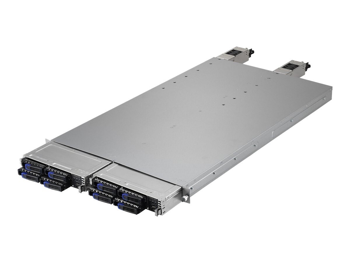 MiTAC 2x1U Barebones Server With Infiniband, (2) Opteron 6100, 48GB DDR3 Max., Raid, (2) Gnic, 3xFan