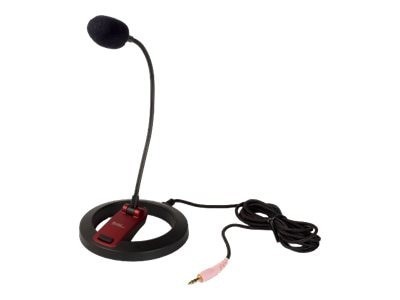 Syba Multimedia Syba Hi-Fi Desktop Microphone, Base, Gooseneck, Mute Button