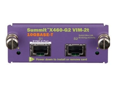 Extreme Networks Summit X460-G2 Series VIM-2t Expansion Module 10 GigE 10GBase-T