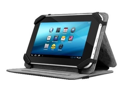 Aluratek Universal Tablet Folio Case Stand 7" W/ Multiple Viewing Angles, Black