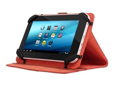 Aluratek Universal Tablet Folio Case Stand 7" W/ Multiple Viewing Angles, Red
