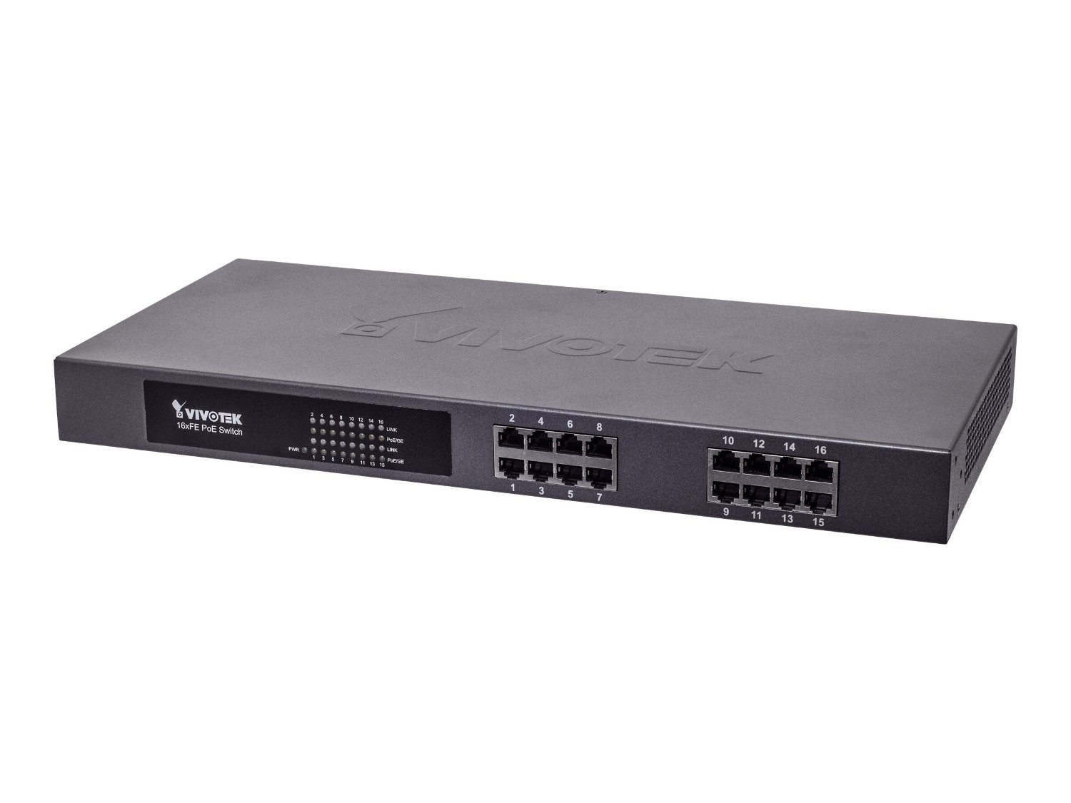 Vivotek 16-Port Unmanaged PoE Switch