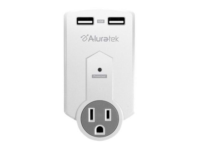 Aluratek Mini Surge Dual Usb Charging Station