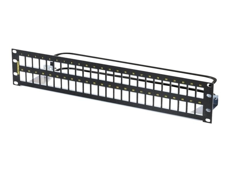 Ortronics 48-Port Unloaded Shielded Flat Patch Panel