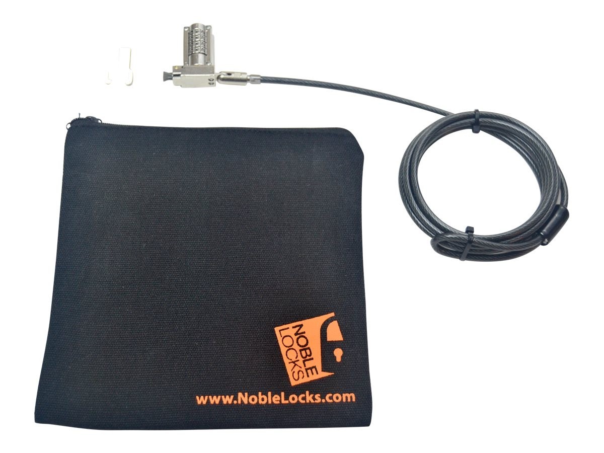 Noble Locks Noble Noble Wedge Non-Resettable Combination Lock w/Cable Trap+Storage Pouch, TAA-Compliant