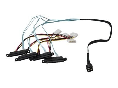Highpoint Technologies HighPoint Internal Mini-SAS HD SFF-8643 To 4X Sas SFF-8482 Cable, 1M
