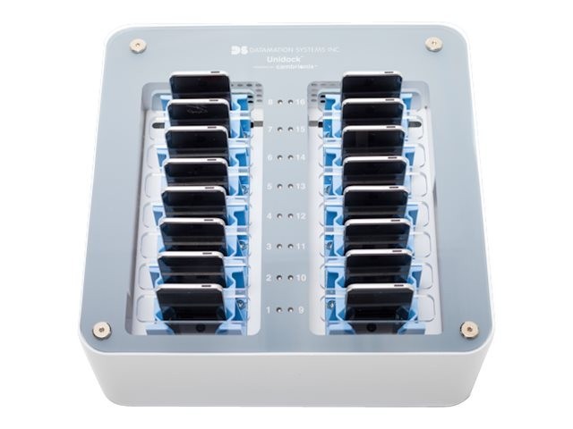 Datamation 16-Port SYNC And Charge Smart Docking Station For Cell Phones