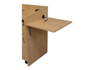 Middle Atlantic L2 Series 21" Flip Shelf, Grained Dark Cherry Melamine