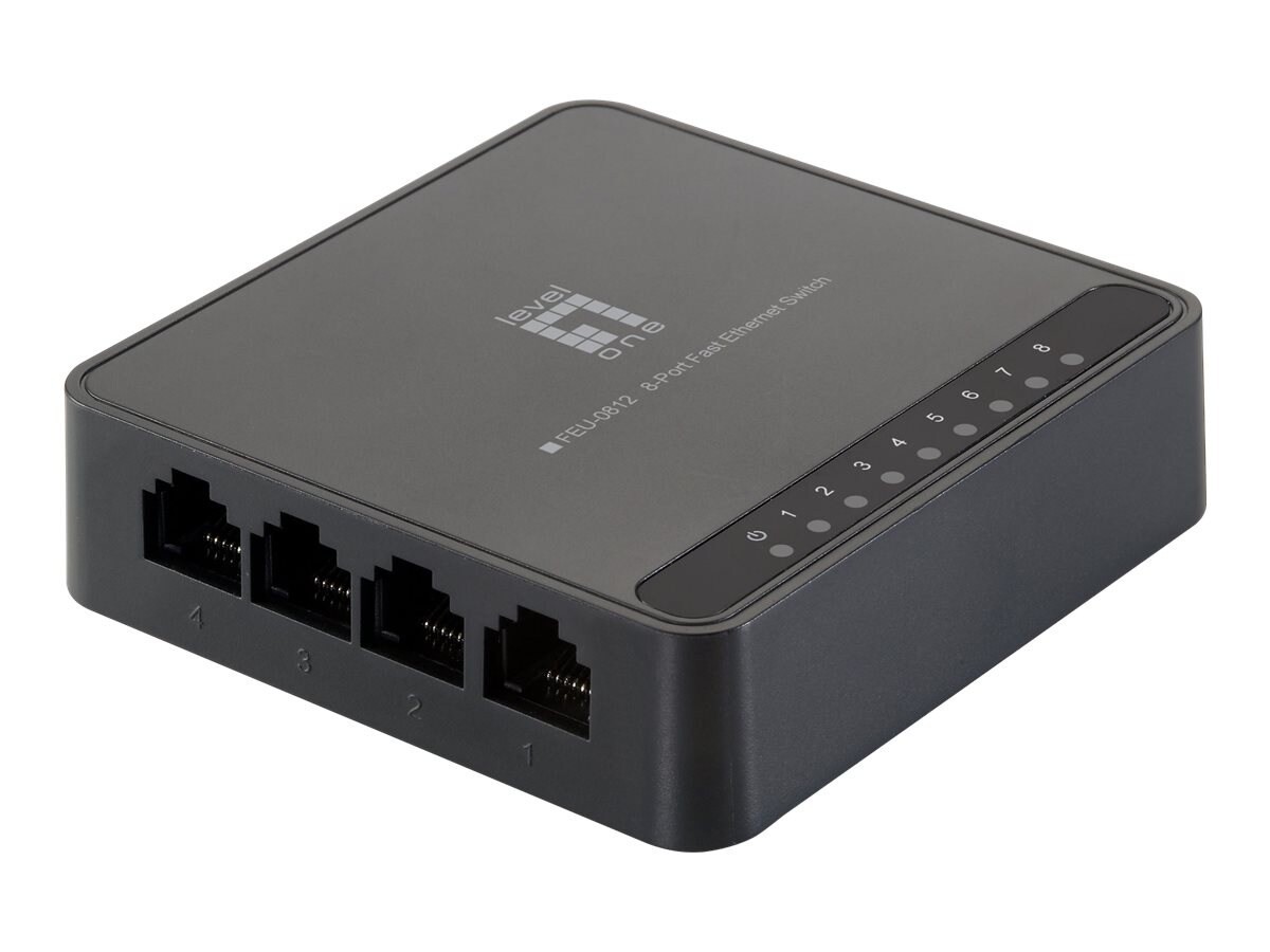 CP Technologies Feu-0812 Desktop Mount Unmanaged Switch/8xFaE RJ-45