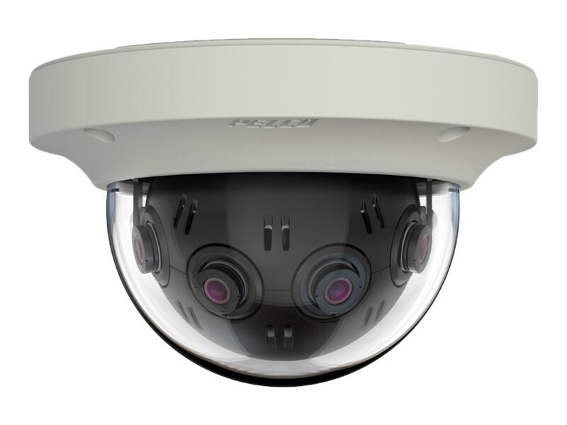 Pelco 12MP 360-Degree Outdoor Panoramic Network Pendant Dome Camera With Clear Bubble