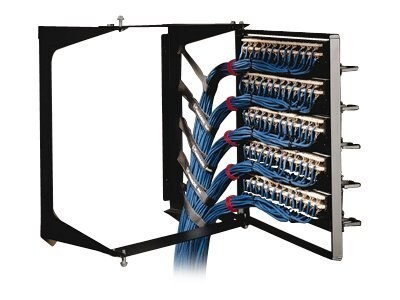 Ortronics Rack Wallmount 21"HX19"WX18"D Swing Ez Black