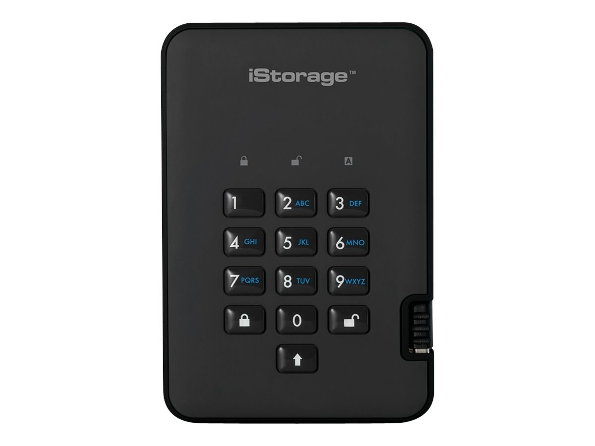iStorage 4TB DiskAshur 256-Bit External Hard Drive - Black