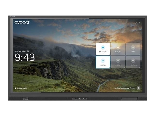 Avocor 86" G Series 4K Ultra HD Led-Lcd Touchscreen Display