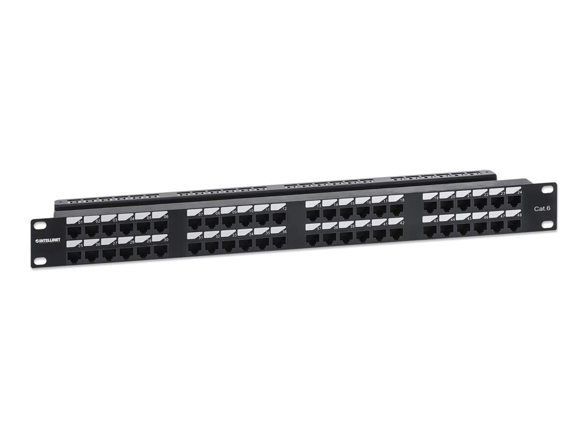 Intellinet Cat6 48-Port Patch Panel, 1U