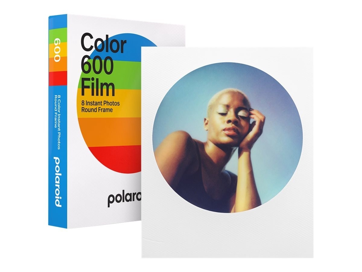 Polaroid Color Film For 600 - Round Frame (8 Exposures)