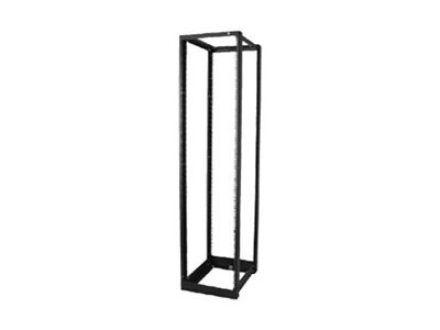 Chatsworth Adjustable QuadraRack, 12-24 Mounting Holes, 400MM - 550MM Deep, 45 Rmu, 84" High, Black