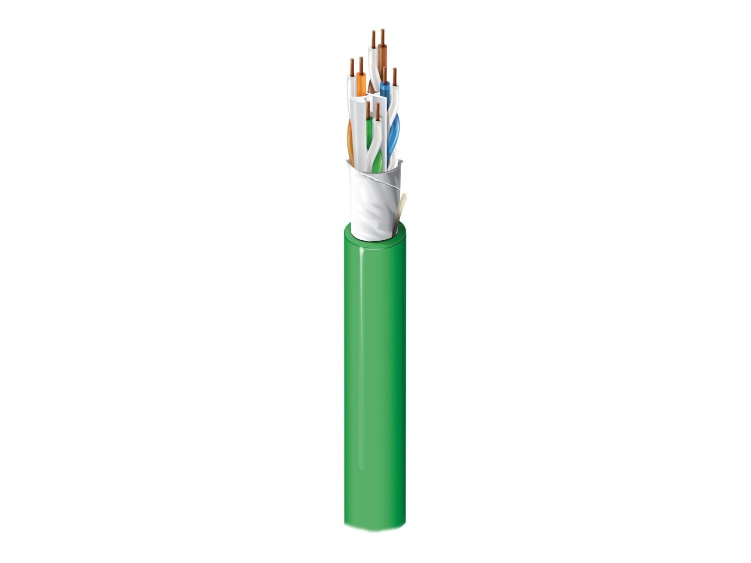 Belden 10GXS Cat6a Small Diameter Nonbonded-Pair 4-Pair 23 Awg CMR Copper Cable, Blue, 1000FT