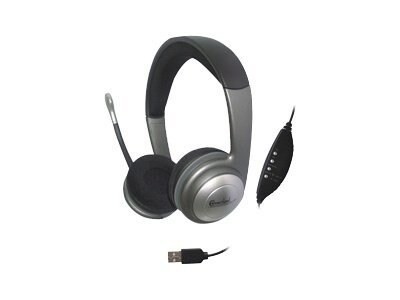 Syba Multimedia Syba Usb Stereo Headphones W/ Built-In Microphone