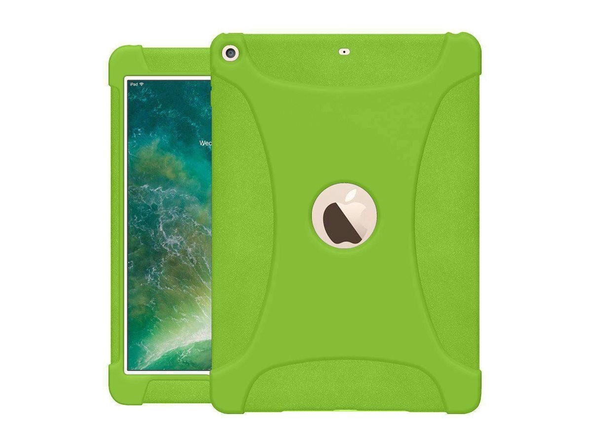 Amzer Shockproof Rugged Silicone Skin Jelly Case For iPad 9.7 (2017/ 2018) - Green