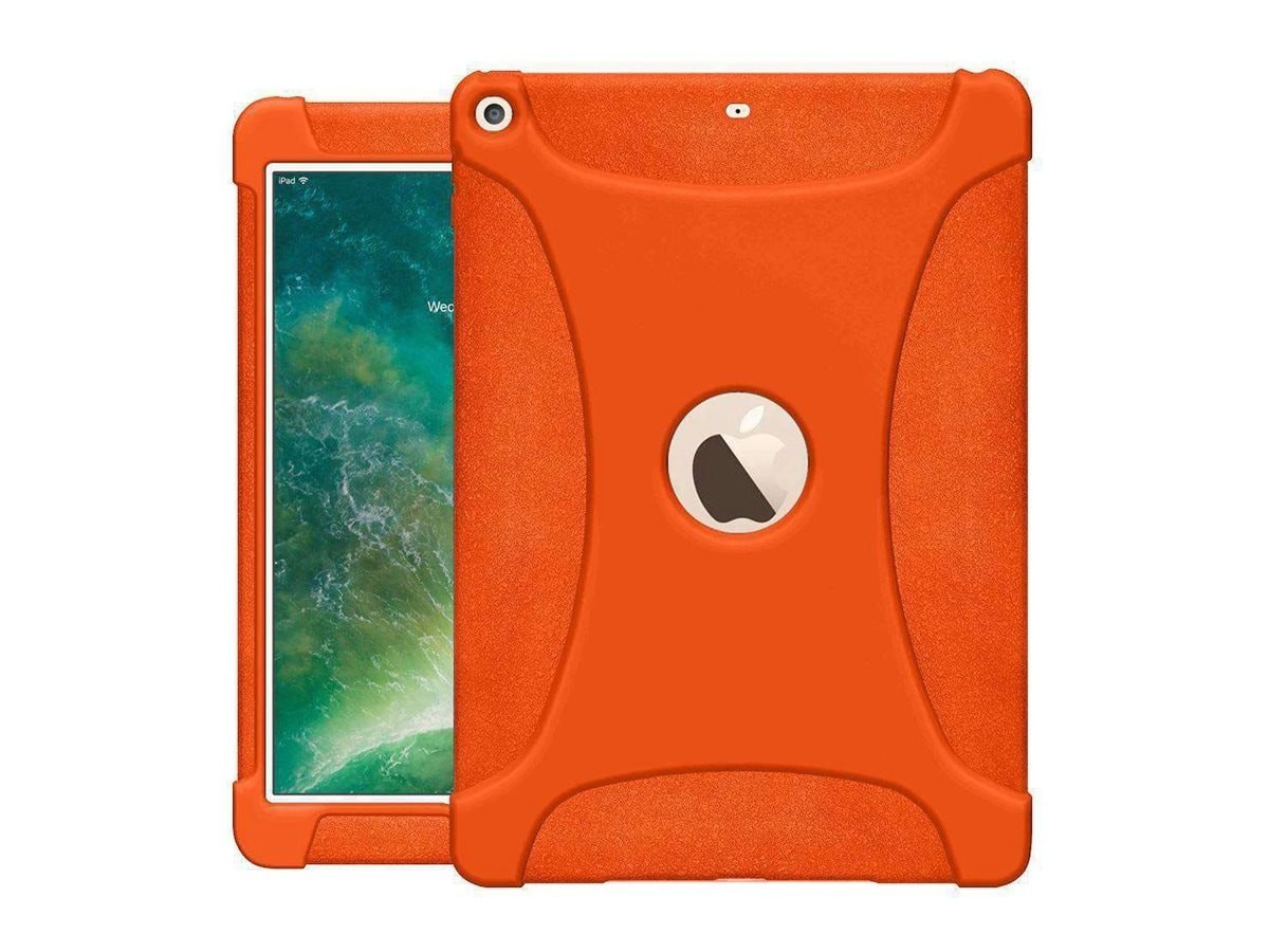 Amzer Shockproof Rugged Silicone Skin Jelly Case For iPad 9.7 (2017/ 2018) - Orange