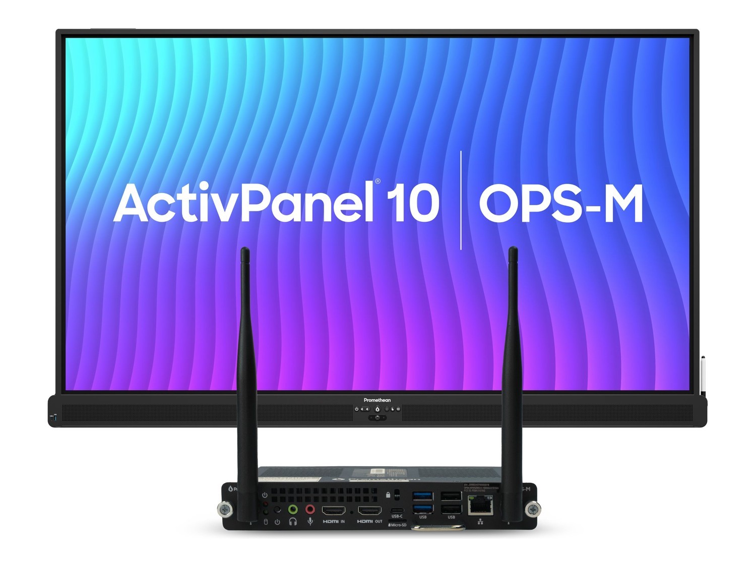Promethean 86" ActivPanel 10 4K Led-Lcd Touchscreen Display & Ops-M N97 (No Os Preinstalled)