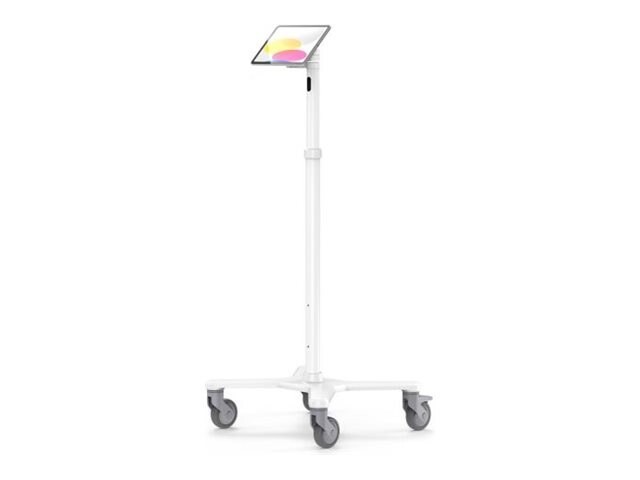 Compulocks Medical Rolling Cart For Vesa Mounts W/ Universal Tablet Magnetix Mount