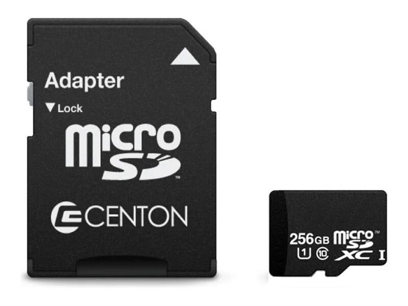 Centon Electronics 8GB microSDHC Uhs-I A1 V10 Memory Card With Adapter, Class 10, 5-Pack