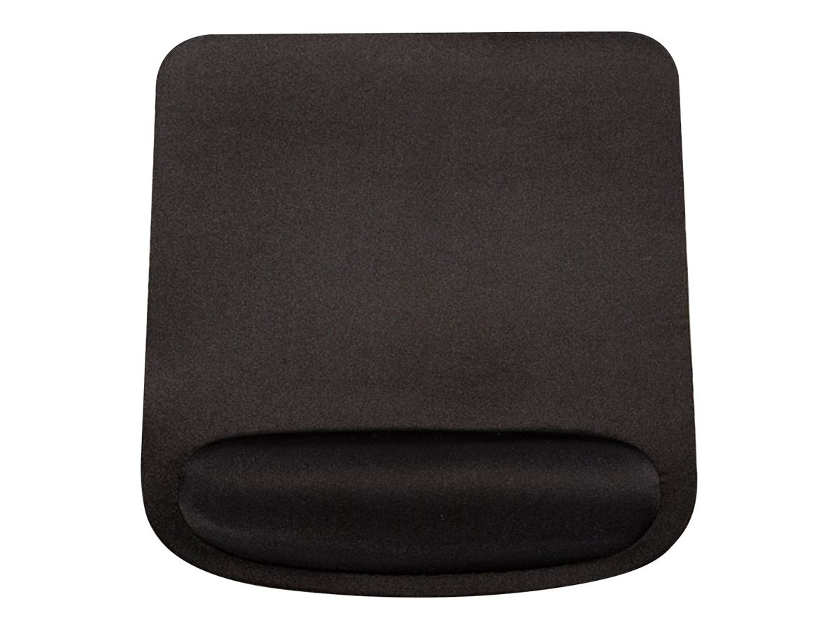 Centon Electronics Otm Essentials Foam Non-Skid Mouse Pad With Wrist Rest, 8.25" X 9", Black