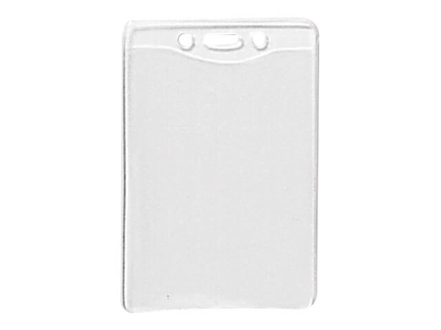Brady Clear Vinyl Vertical Badge Holder, 2.8" X 4", 100-Pack