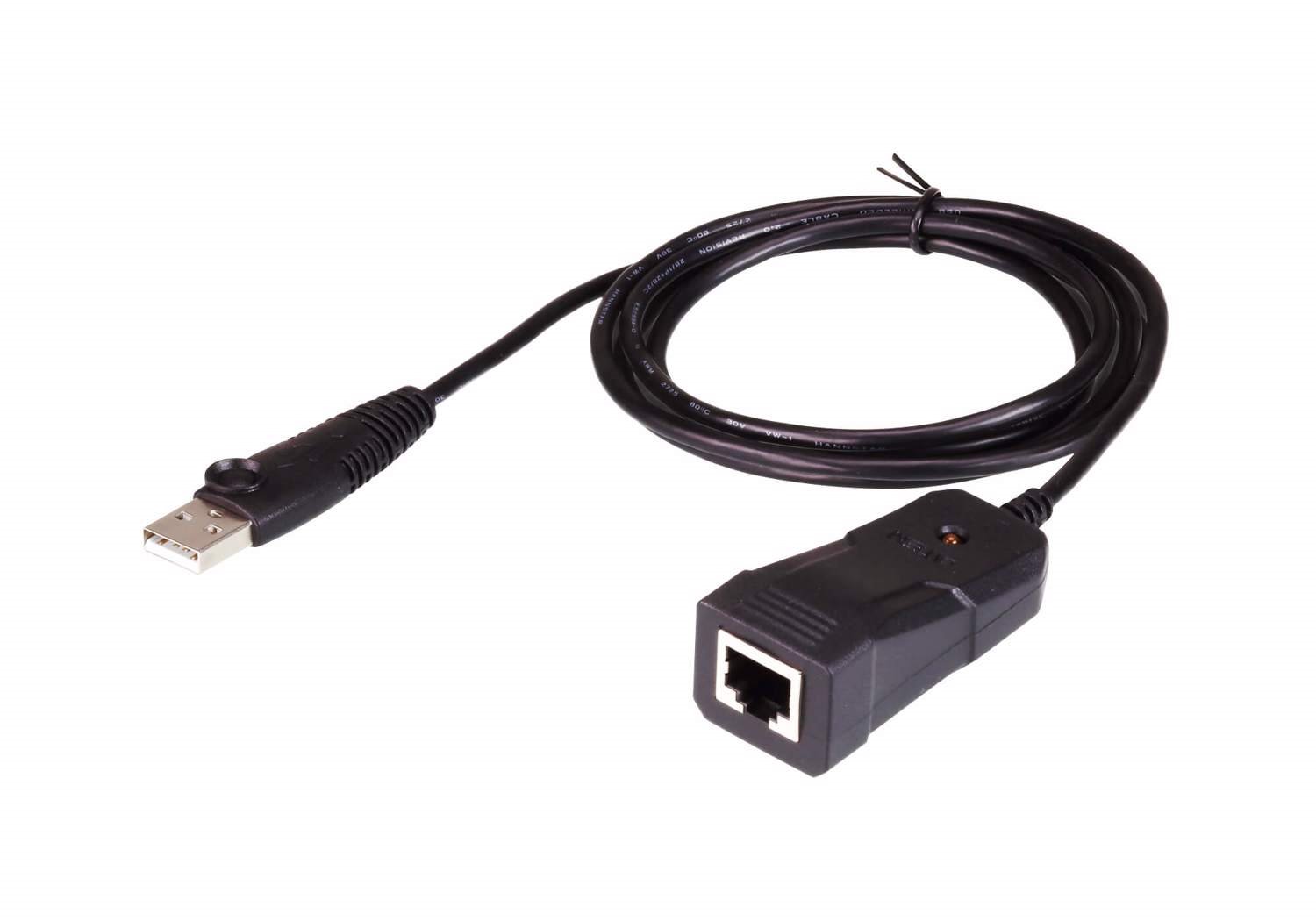 Aten Usb To RJ-45 Serial (RS232) Converter; Support Straight RJ45 Cable, 921.6 KBPS Data Transfer Rate; Os Compatibility: Windows, Mac, Linux